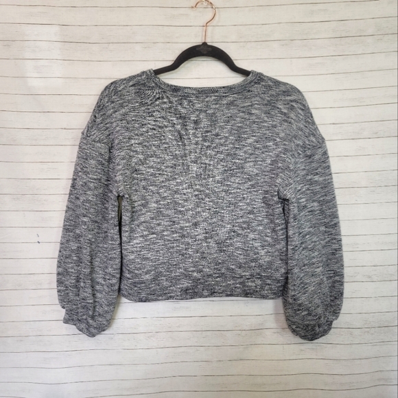 MADEWELL Textured Crewneck Gray Sweatshirt, sz Small - Picture 9 of 15